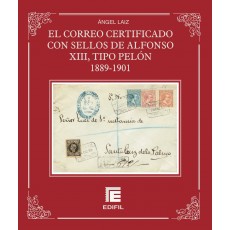 Tapa de encuadernación | El correo certificado con sellos de Alfonso XIII, tipo "Pelón" (1889-1901) 