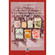 Catálogo de los sellos políticos de la zona republicana de la Guerra Civil Española (1936-1939) TOMO II, por Julio Allepuz