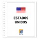 Estados Unidos 2001/2005. Juego hojas ilustrado. Color