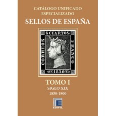 Catálogo Unificado Especializado de Sellos de España Serie Bronce Tomo I Siglo XIX 1850-1900