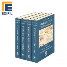 PREFILATELIA ESPAÑOLA-Marcas postales de España y sus dominios de Indias (4 vol). Manuel Tizón