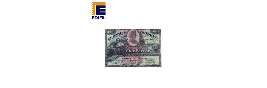 Álbum de billetes de España